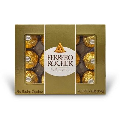 Ferrero Rocher Chocolates Hazlenut 5.3oz