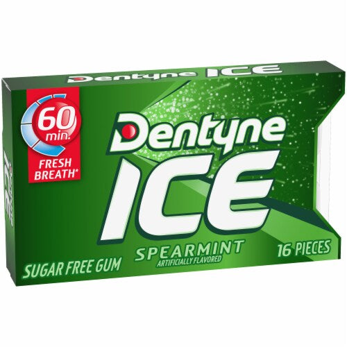 Dentyne Gum Sugar Free Spearmint Ice 16s