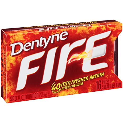 Dentyne Fire Spicy Cinnamon 16`s.