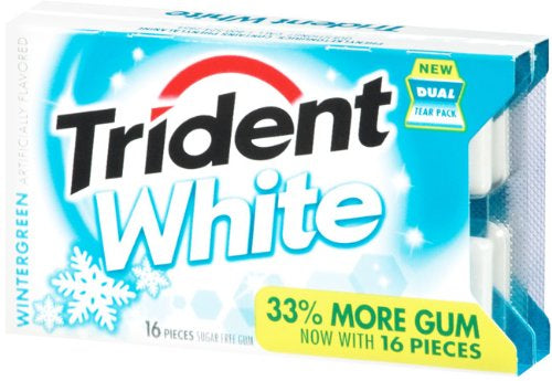Trident Gum White Wintergreen 16pcs
