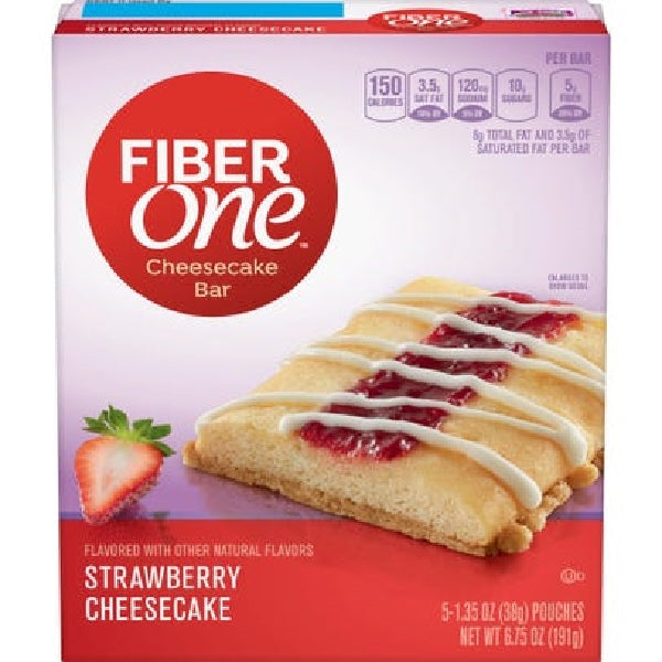 Fiber One Cheesecake Bar Strawberry 5pk