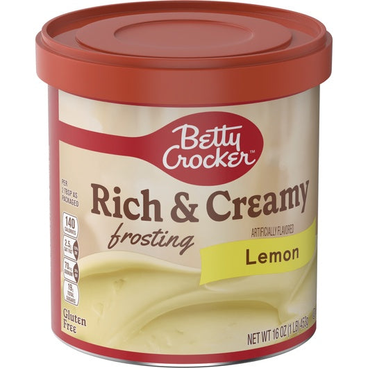 BETTY CROCKER Rich and Creamy Lemon Frosting 16OZ