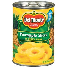 Delmonte Pineapple Slices 20 oz