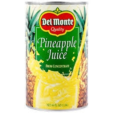 Delmonte Pineapple Juice Unswt 46 oz