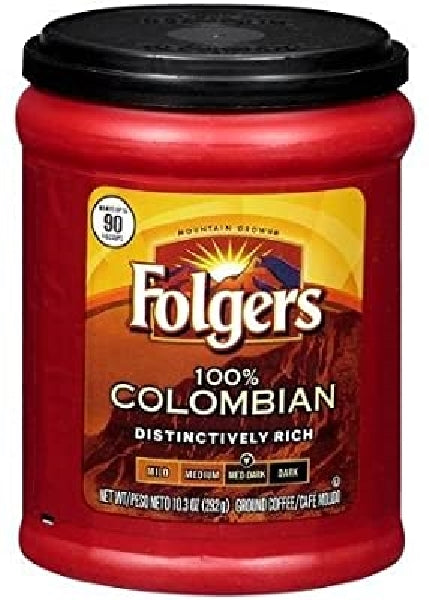 Folgers Coffee 100% Colomb Med Drk 10.3z