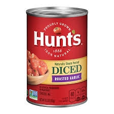 Hunts Tomatoes Diced F Rst Garlic 14.5oz