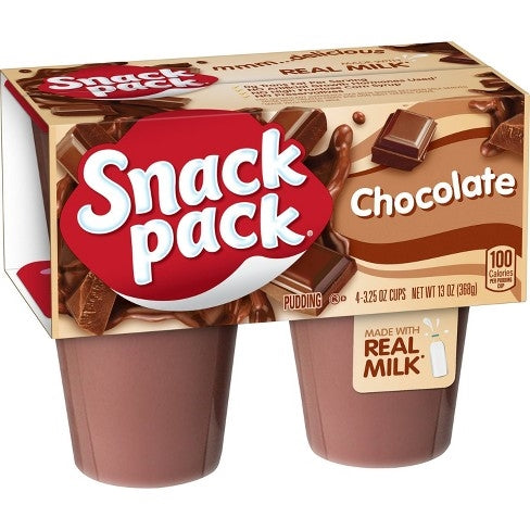 Hunt's Pudding Snack Pack Chocolate 4pk