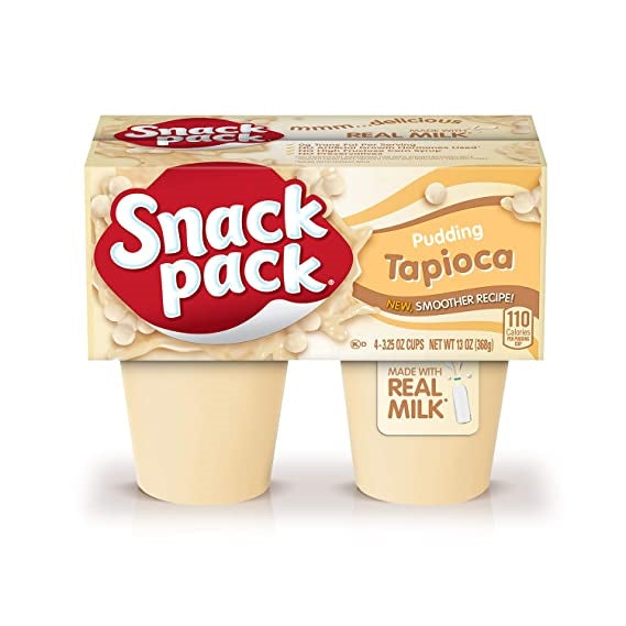Hunts Pudding Snack Pack Tapioca 4s