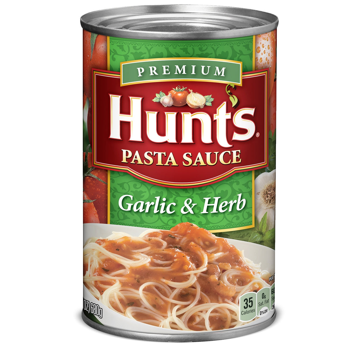 Hunts Pasta Sauce Garlic & Herb 24oz