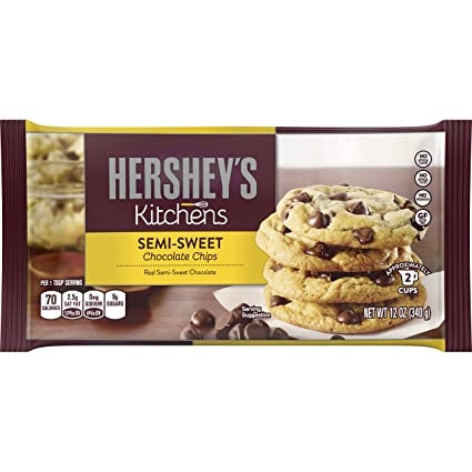 Hersheys Baking Choc Chips Semi Swt 12oz
