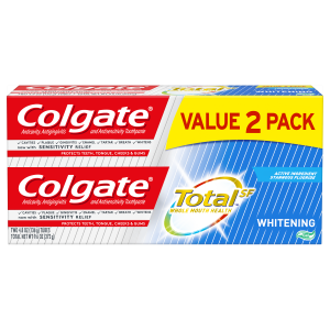 Colgate Gel Toothpaste Total Whitening 2x4.8oz