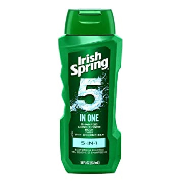 Irish Spring Bwash & Shampoo 5 in 1 18oz