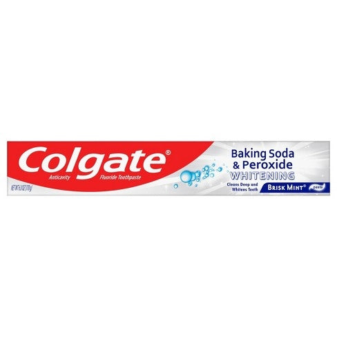 Colgate Tpaste Whitening Brisk Mint 6oz