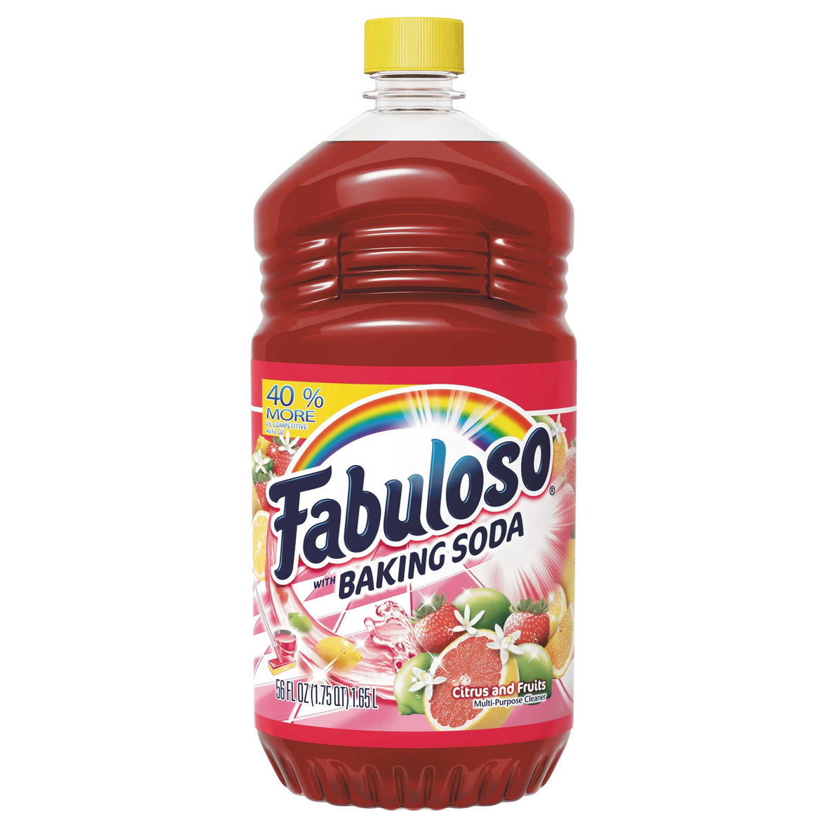 FABULOSO MULTI-PURPOSE Cleaner with Baking Soda Citrus & Fruits Scent 56FL OZ 1.65L
