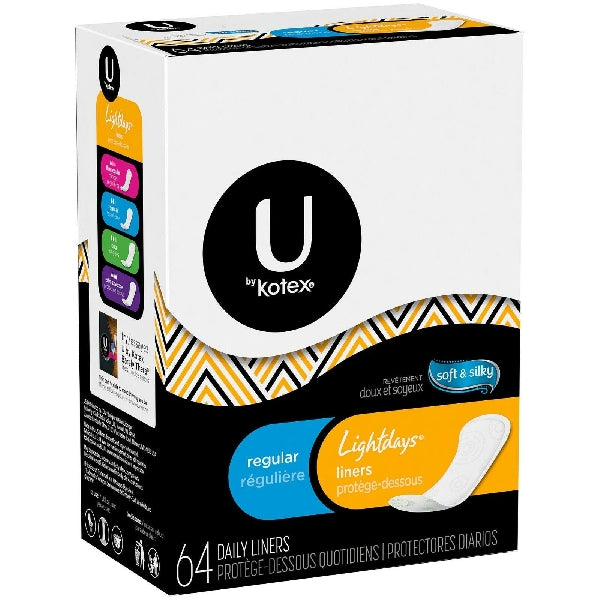 Kotex Pantyliners Lite Days Reg Unsc 64s