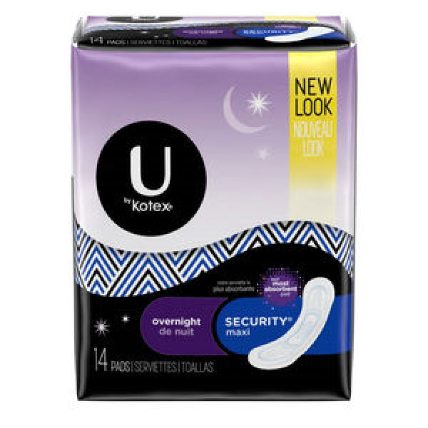 Kotex Pads Maxi Overnite 14's