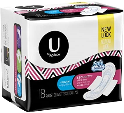 Kotex Pads Maxi Ultra Thin w Wings 18's