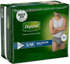 Depend Underwear For Men Max S/M 19's