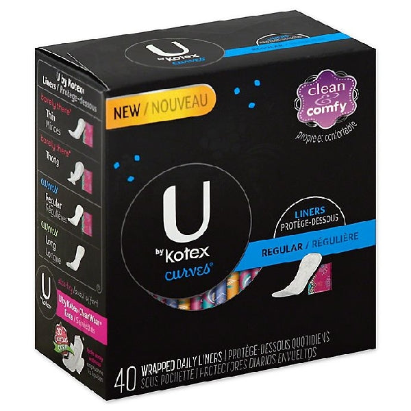 Kotex U Liners Curves Regular 40's
