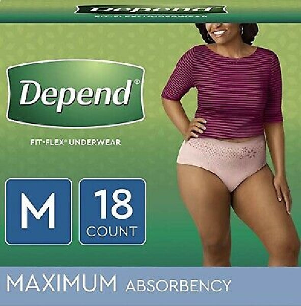 Depend Underwear Fem Max M 18's