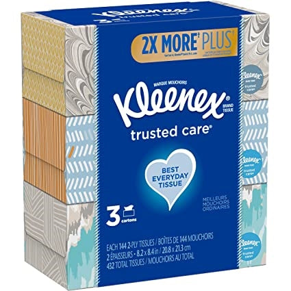 Kleenex Tissues White Trusted Care 144's