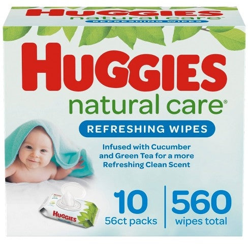 Huggies Wipes Refresh Cucum & Gn Tea 64s