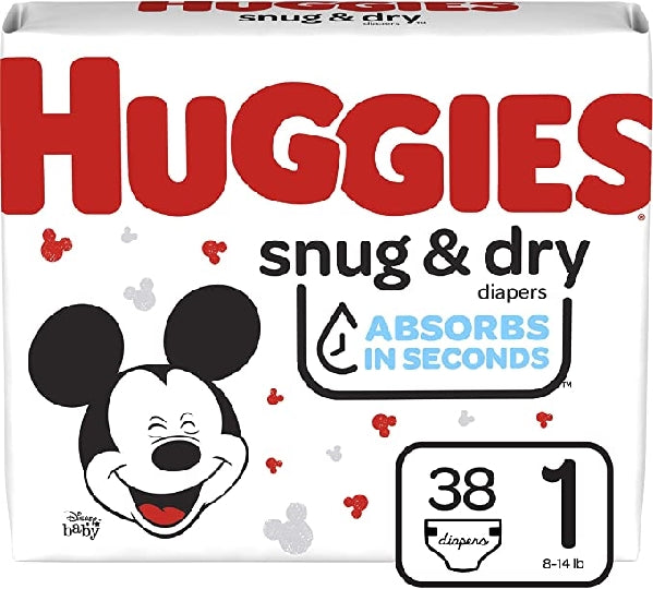 Huggies Diapers Snug & Dry #1 38's