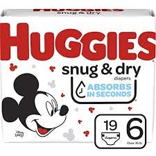 Huggies Diapers Snug & Dry #6 19's