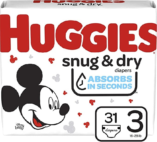Huggies Diapers Snug & Dry Jumbo#3 31's