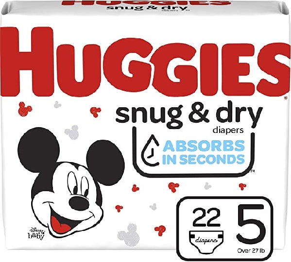 Huggies Diapers Snug & Dry Jumbo #5 22's