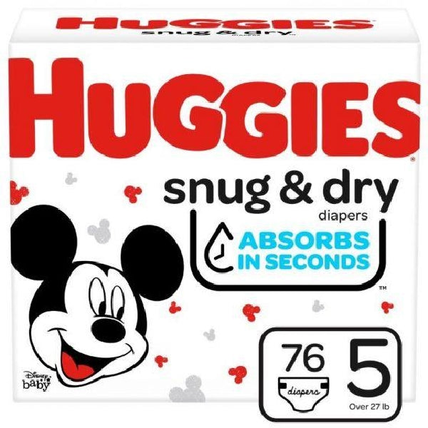 Huggies Diapers S5 Snug & Dry 76's