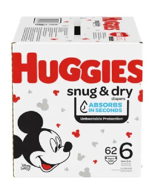 Huggies Diapers S6 Snug & Dry 62's