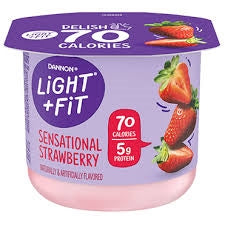 Dannon Light&Fit Yogurt Strawberry 5.3oz
