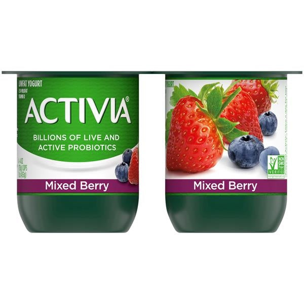 Dannon Activia Yogurt Mix Berry 4pk