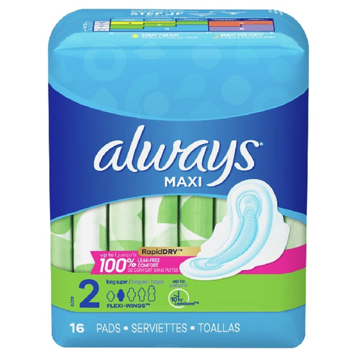 Always Pads Maxi Sup S2 Long W 16's