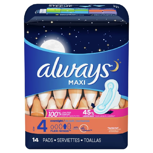 Always Pads Maxi S4 Onight w Wings 14's