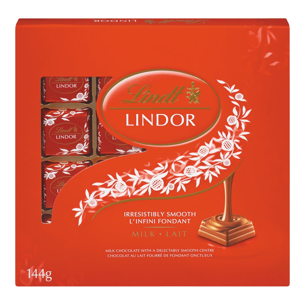 LINDT Lindor Milk Chocolate Squares 144G