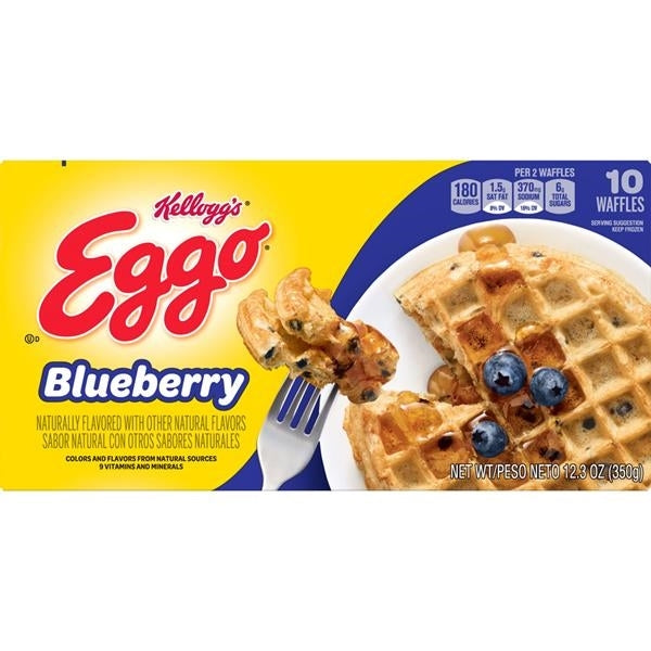 Kelloggs Waffles Eggo Blueberry 350 gr