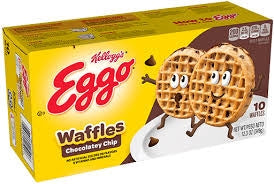 Kelloggs Waff Eggo Choc Chip 10ct 349gr