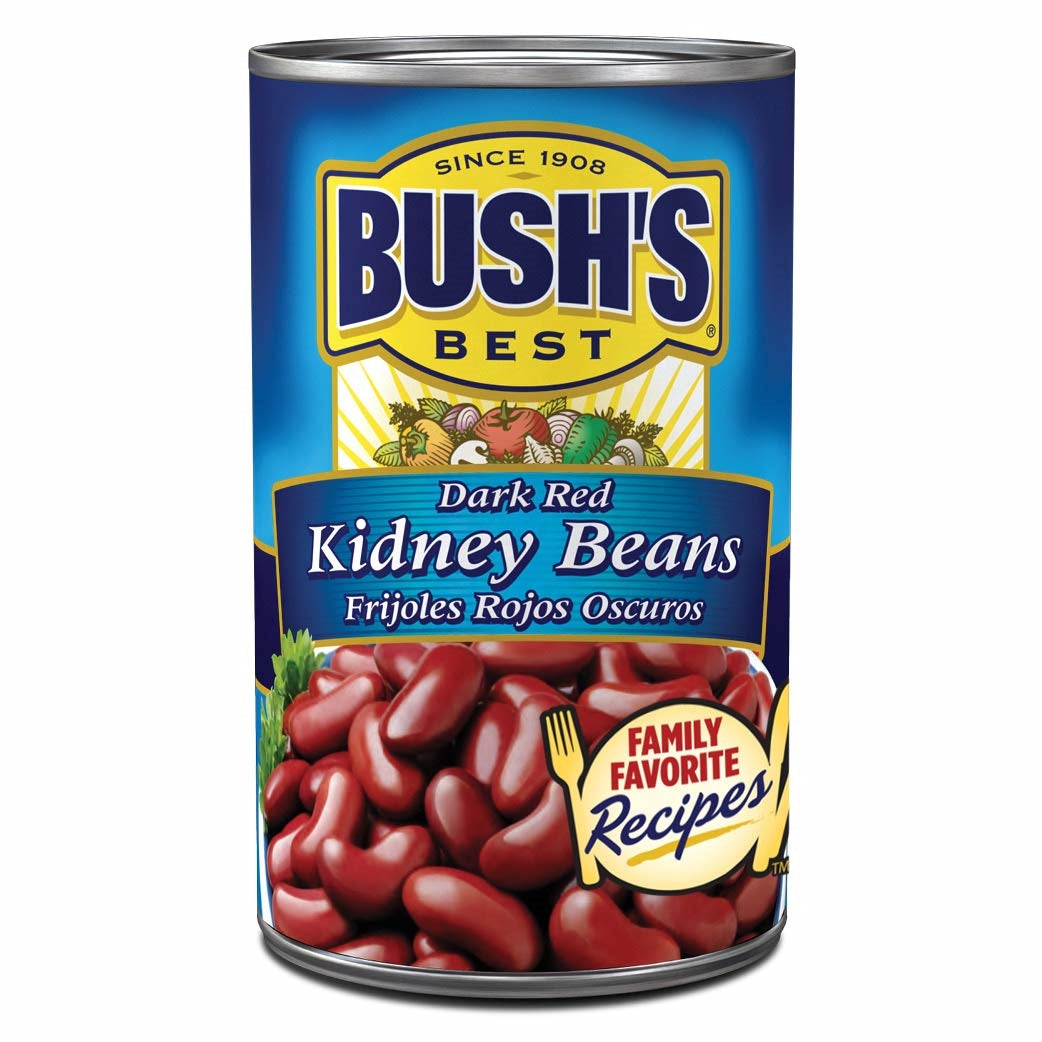 Bushs Kidney Beans Black Seasoned 16oz