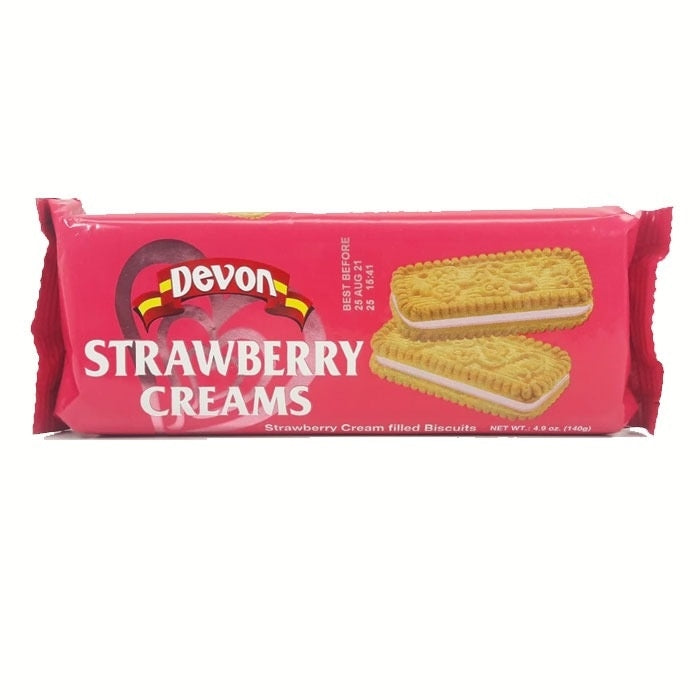 Devon Biscuits Cream Strawberry 140g