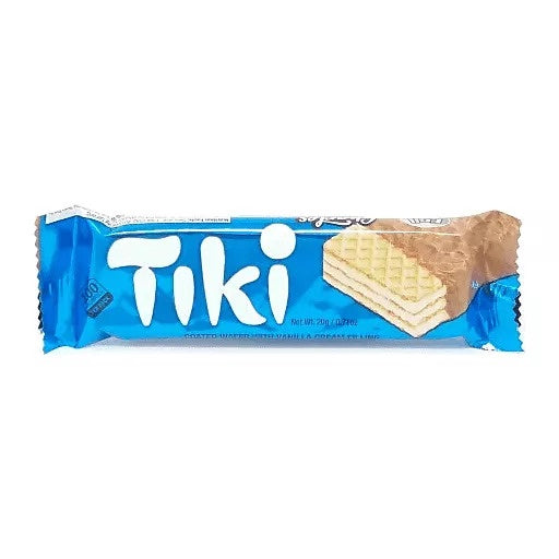 CHARLES Tiki Blue Coated Wafer with Vanilla Cream Filling