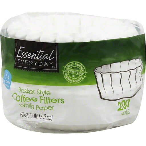 Ess Everyday Filters #4 Basket Wht 100's