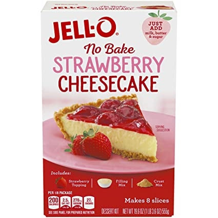 Jello No Bake Sberry Cheese Cake 19.6oz