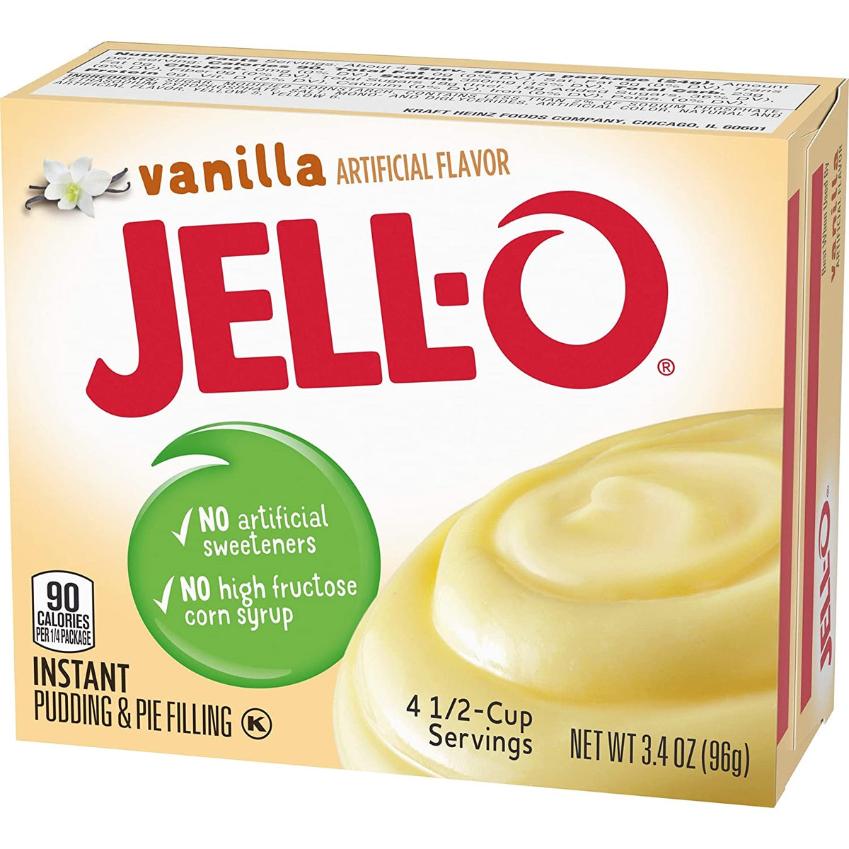 Jello Pudding &Pie Filling Vanilla 3.4oz