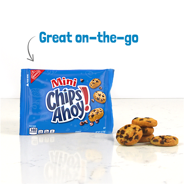 NABISCO Chips Ahoy! Mini Chocolate Chip Cookies 1PACK Single 1OZ 28G