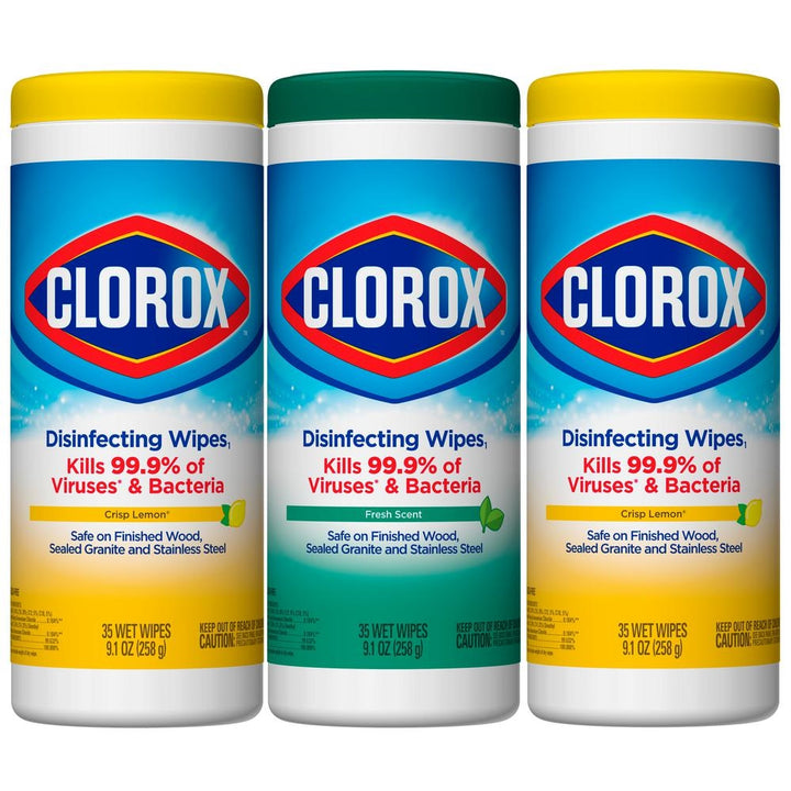 CLOROX Wipes Disinfectant Lemon 35's