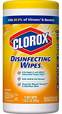 Clorox Disinfectant Wipes Lemon 75's