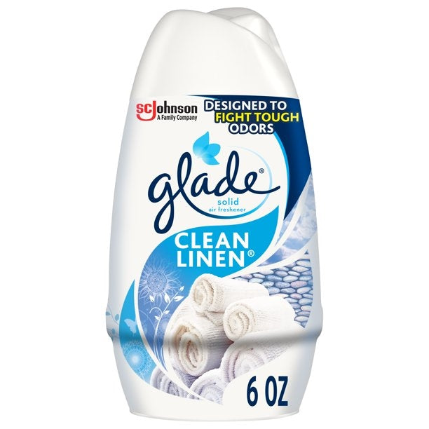 Glade Airfreshener Solid Clean Linen 6oz