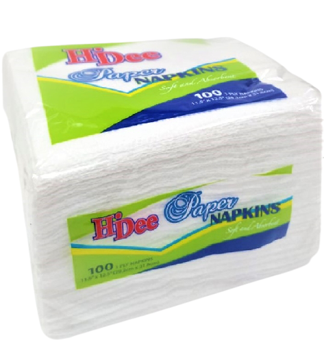 Hi Dee Napkins Lunch 1ply 100's